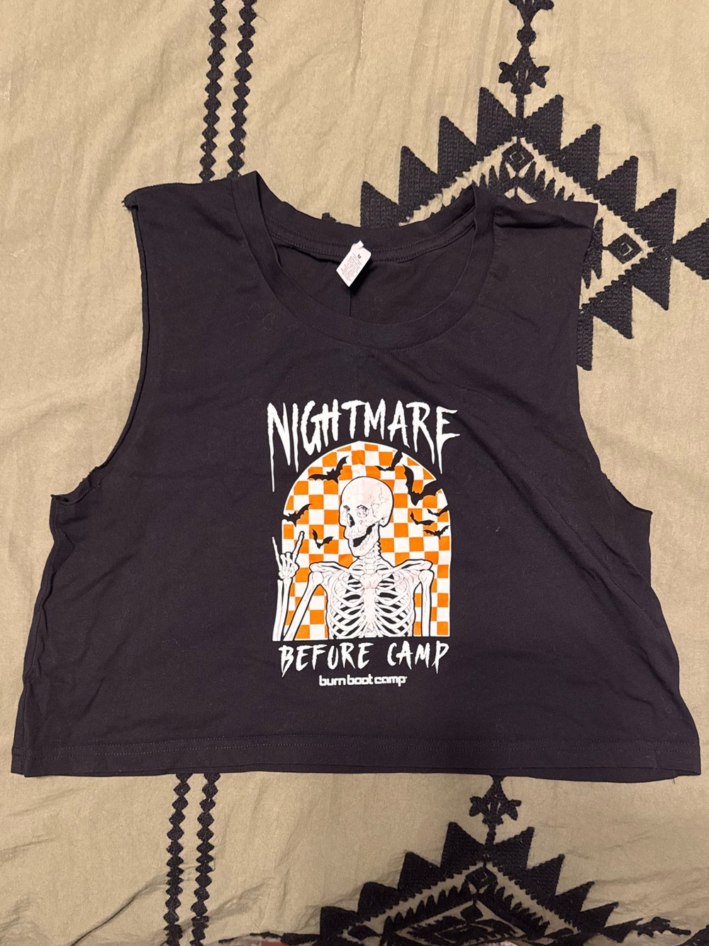 Burn Boot Camp Cropped Tank - Nightmare Before Camp